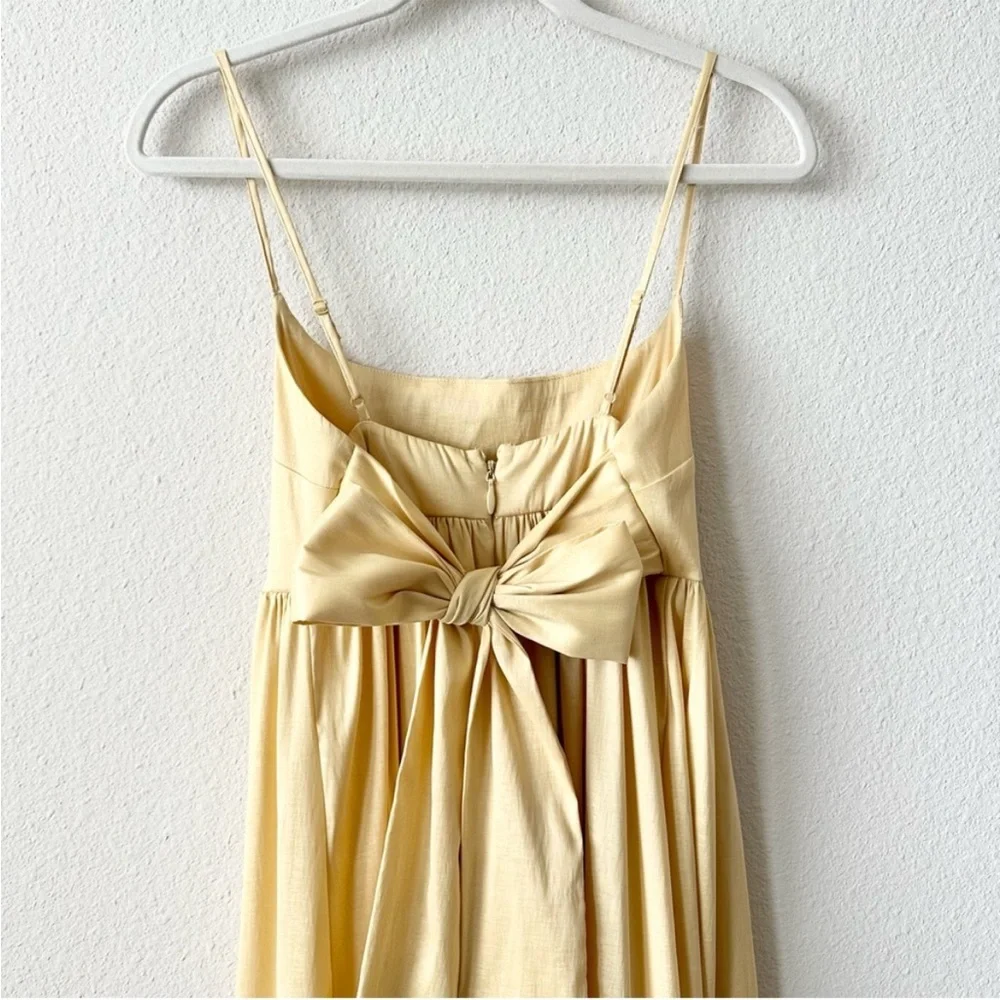 Abercrombie & Fitch Bow-Back Taffeta Maxi Dress
